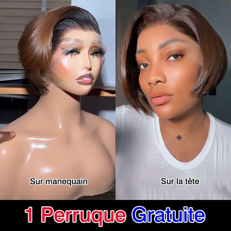 BAISI Offre de 2 perruques réellement gratuites ( Achetez 2 + 2 Gratuites )  Cadeaux de Noël surprise pour votre commande aujourd'hui uniquement demain cadeaux limités ( En vente avec une perruque au moins pour la livraison ) GIFT A
