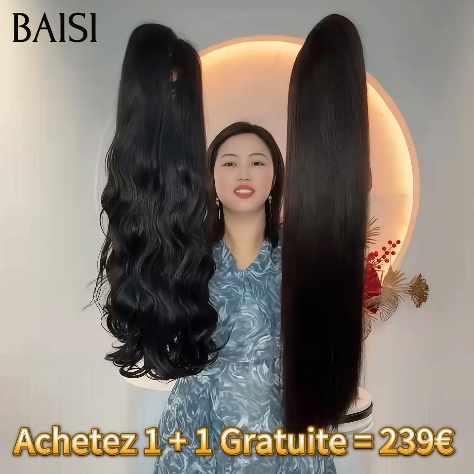 BAISI Compre 1 + 1 Grátis = 239€ 4x4 renda Body wave e Liso 24Polegadas ou 1 Comprado + 1 Grátis = 192€ em 100% cabelo humano verdadeiro