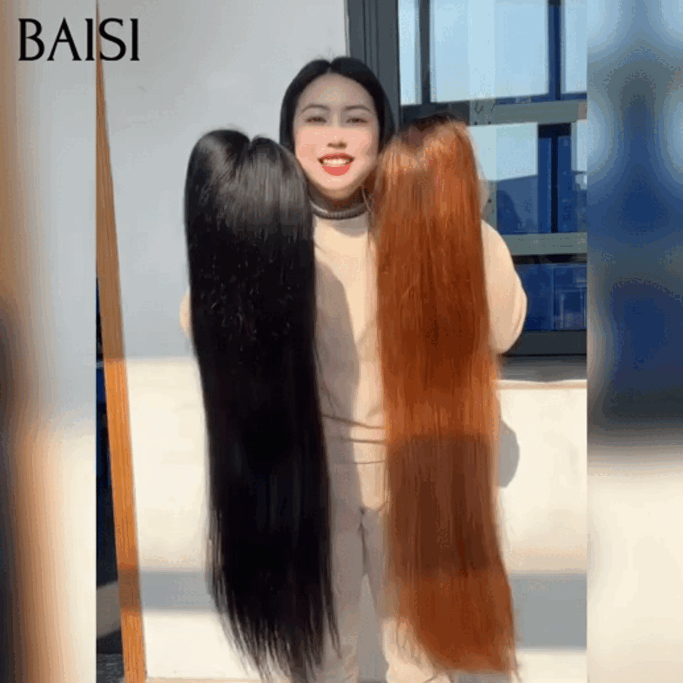 BAISI Achetez 1 + 1 Gratuite lisse noir et marron 24P ou modèles au hasard 100% bonne qualité selon le stock sans retour à Revendre en 100% Cheveux Humains