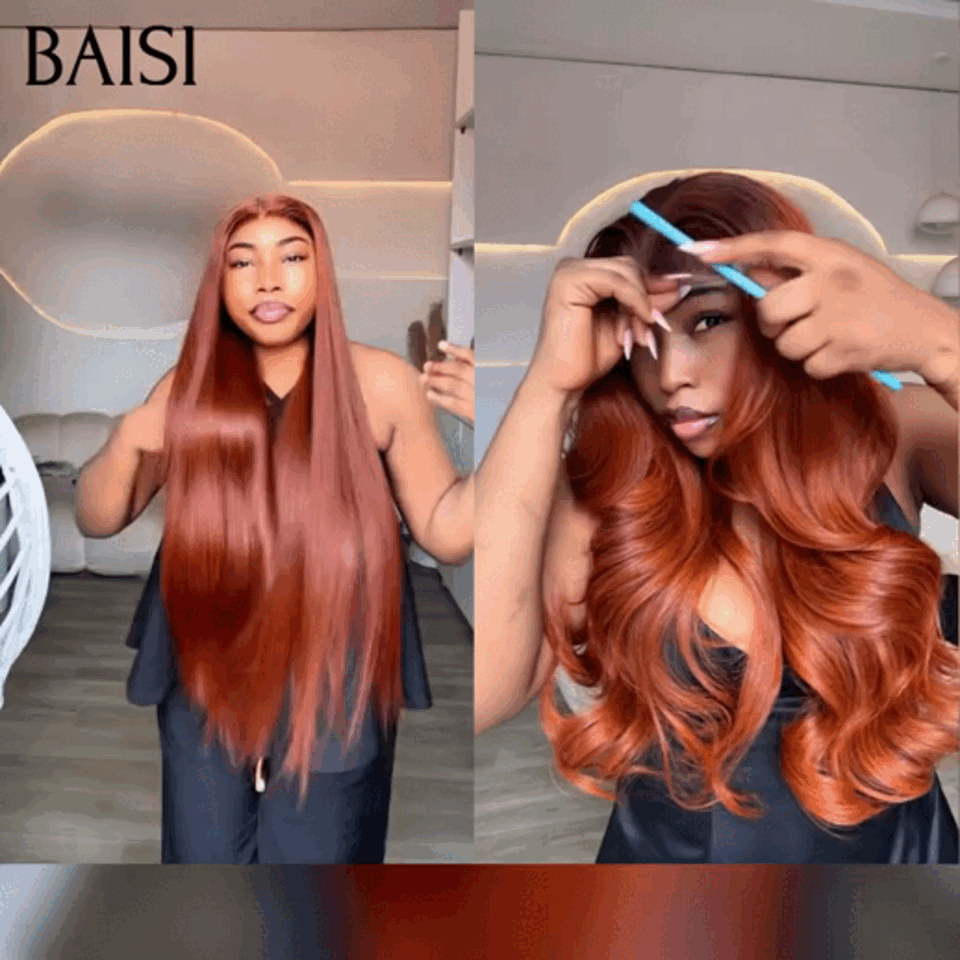 BAISI Perruque 20Pouces 13x4 lace frontal Lisse ou Body wave  plus de 20 ans d' utilisations en 100% Cheveux Humains FR38
