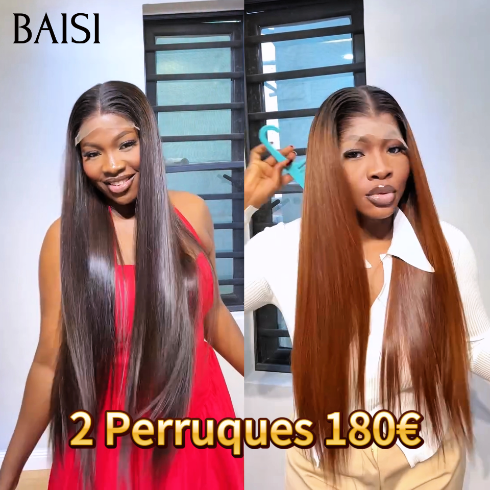 BAISI 3 Luxury Frontal Wigs €380 CODE: VIP100 Made by double drawn hair in 100% real human hair