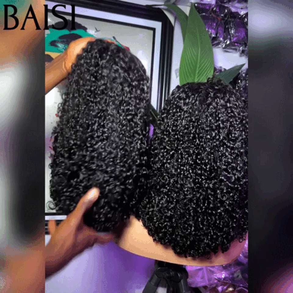 BAISI 4X4 Chiusura Parrucca Naturale ROMA 14 pollice 136€ a metà prezzo 300% Densità Senza Colla Lace già tagliata Facile da Indossare MP50