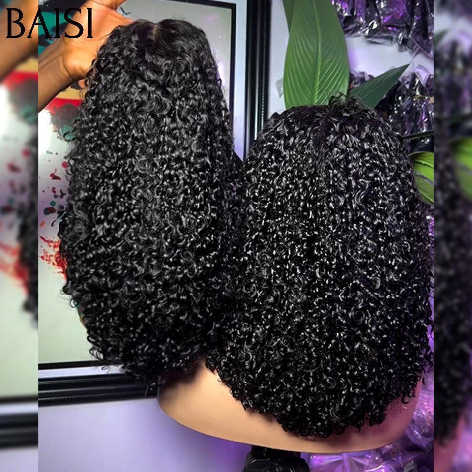 BAISI 4X4 Chiusura Parrucca Naturale ROMA 14 pollice 136€ a metà prezzo 300% Densità Senza Colla Lace già tagliata Facile da Indossare MP50