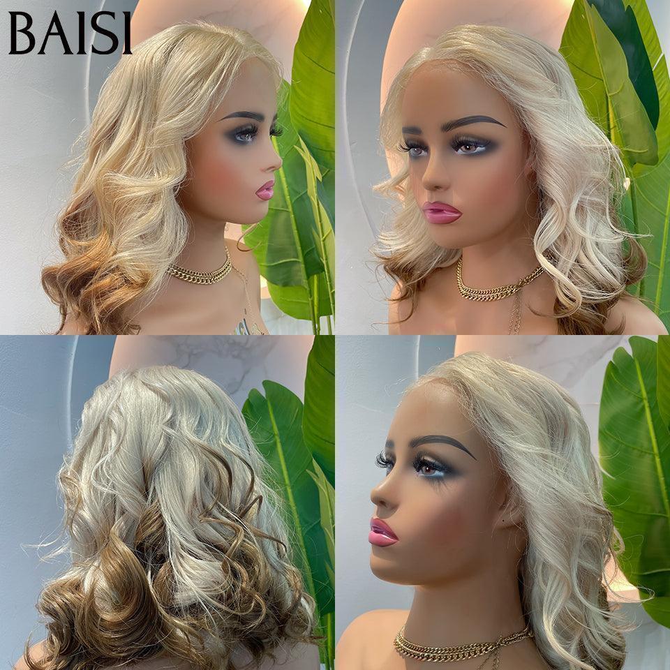 BAISI Acquista almeno 2 parrucche al prezzo di fabbrica fornitore Parrucca colore marrone 60/4# in 100% veri capelli umani (Non serve codice)