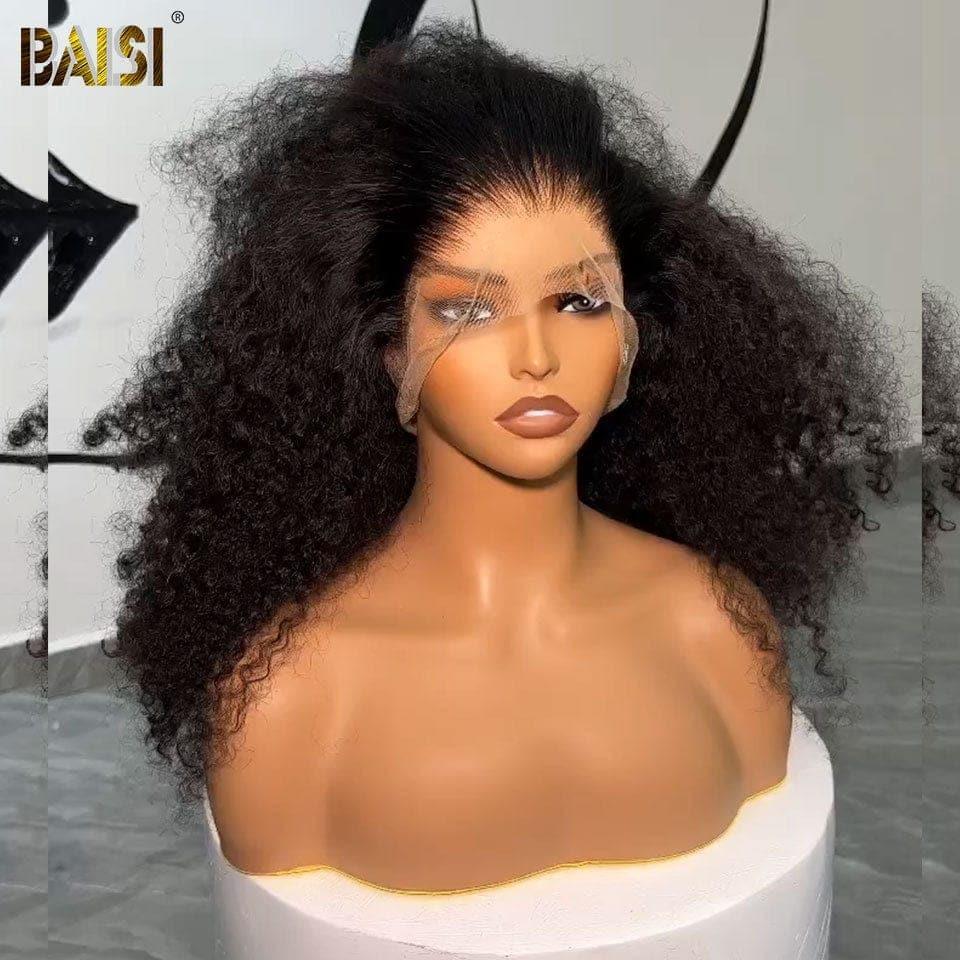 BAISI Bouclé Deep Wave 13x4 Vietnam Hair 250% densité  avec frontale Perruque de luxe haute de gamme plus de 20 ans d' utilisations
