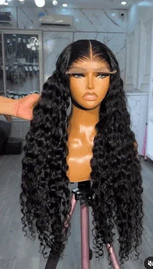 BAISI PROMO DE BLACK FRIDAY 4x4 Closure Peruca em cabelo humano para mulheres negras