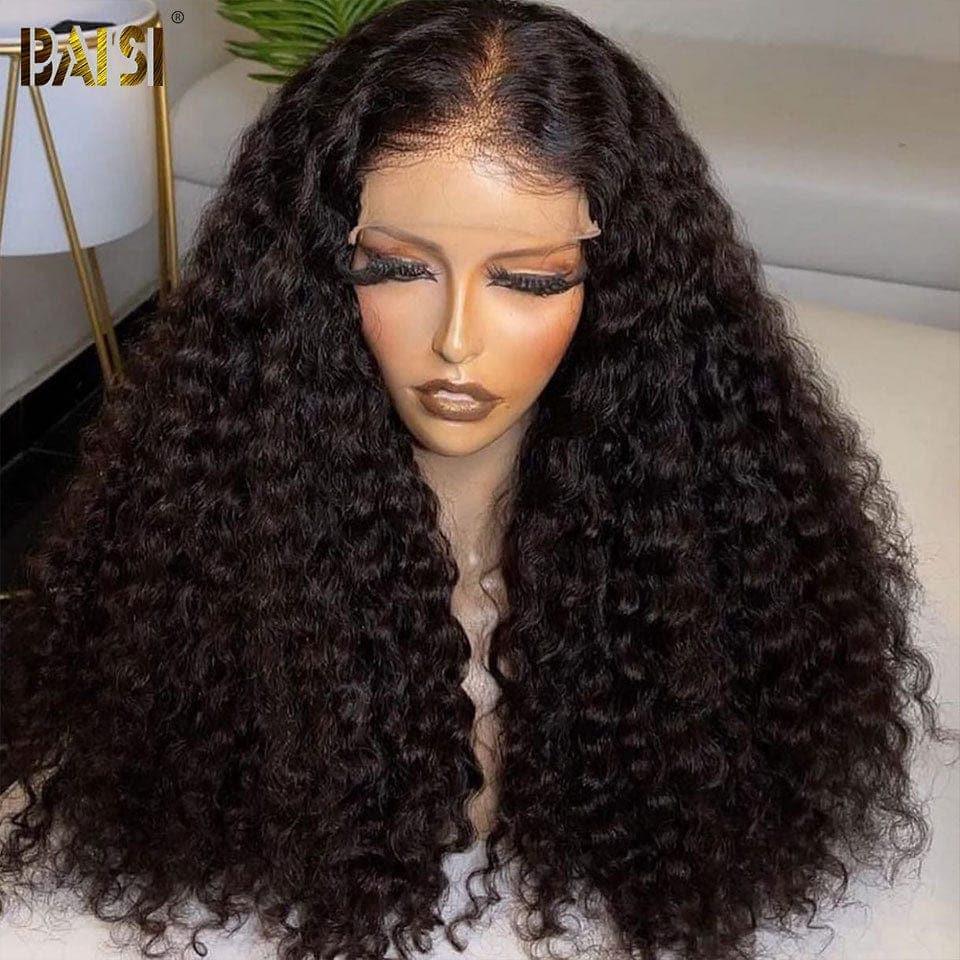 BAISI Partie Long 5*5 Closure Perruque 200% densité En 100% Cheveux Humains