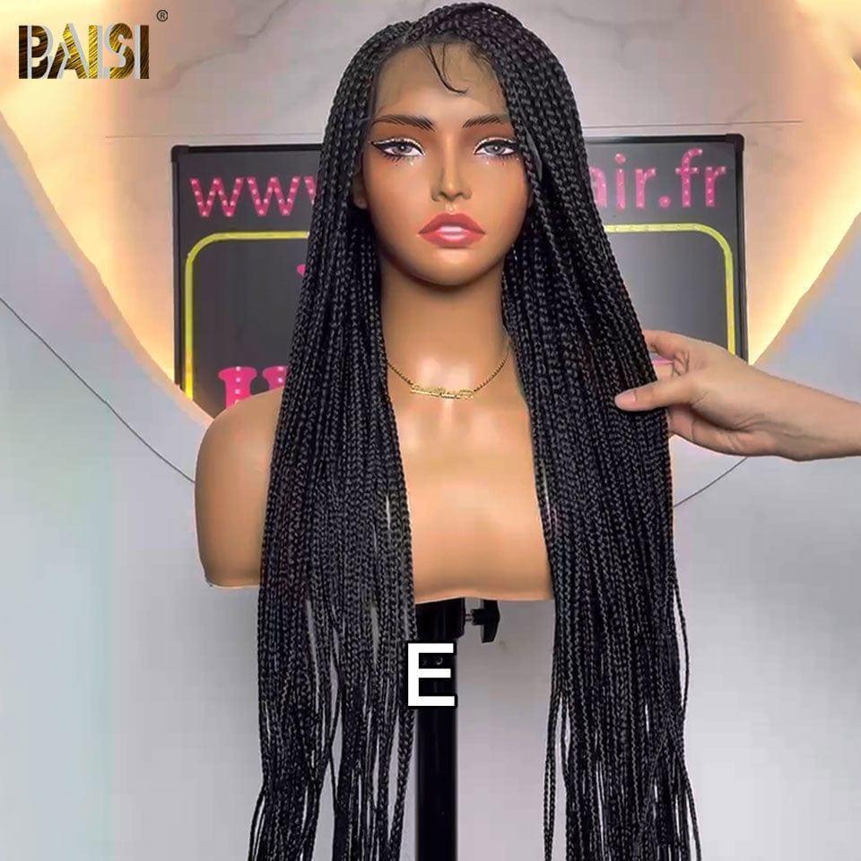 BAISI Cinq perruques différentes Box Braide Natte En Cheveux Synthetiques  BS120