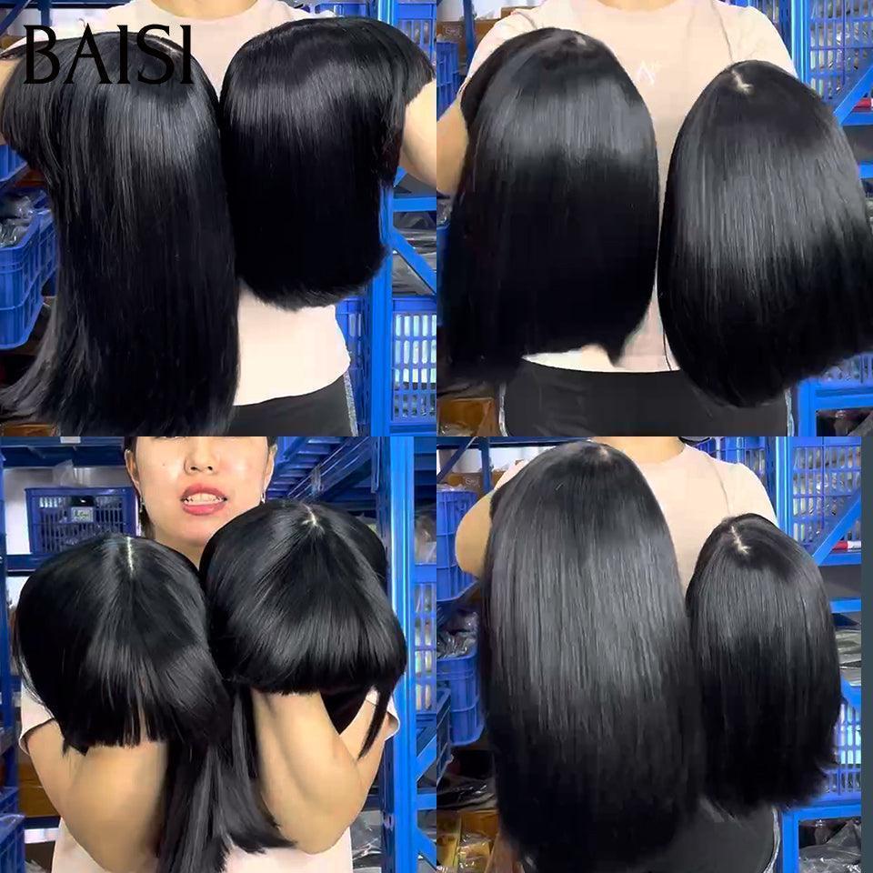 BAISI Achetez 2 perruques minimum au prix d'usine fournisseur AVEC FRANGE Perruques de Luxe 100% Vietnam Hair  SDD BONE STRAIGHT  A1  cheveux double drawn 15A (Pas besoins de code)
