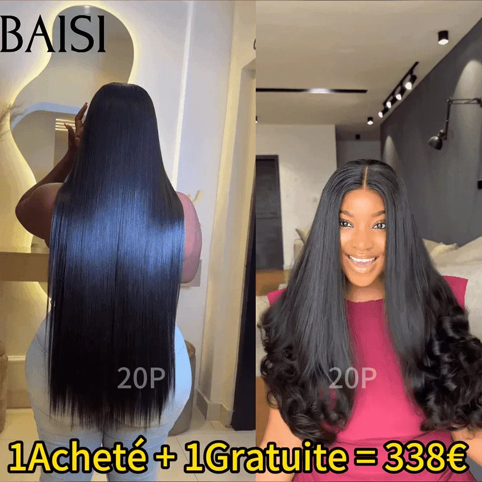 BAISI 1 Acquistato + 1 Gratis = 50€ Realizzato a macchina pixie water wave e finger wave oppure 1 Acquistato + 1 Gratis = 338€ in 100% capelli umani veri (non serve codice)