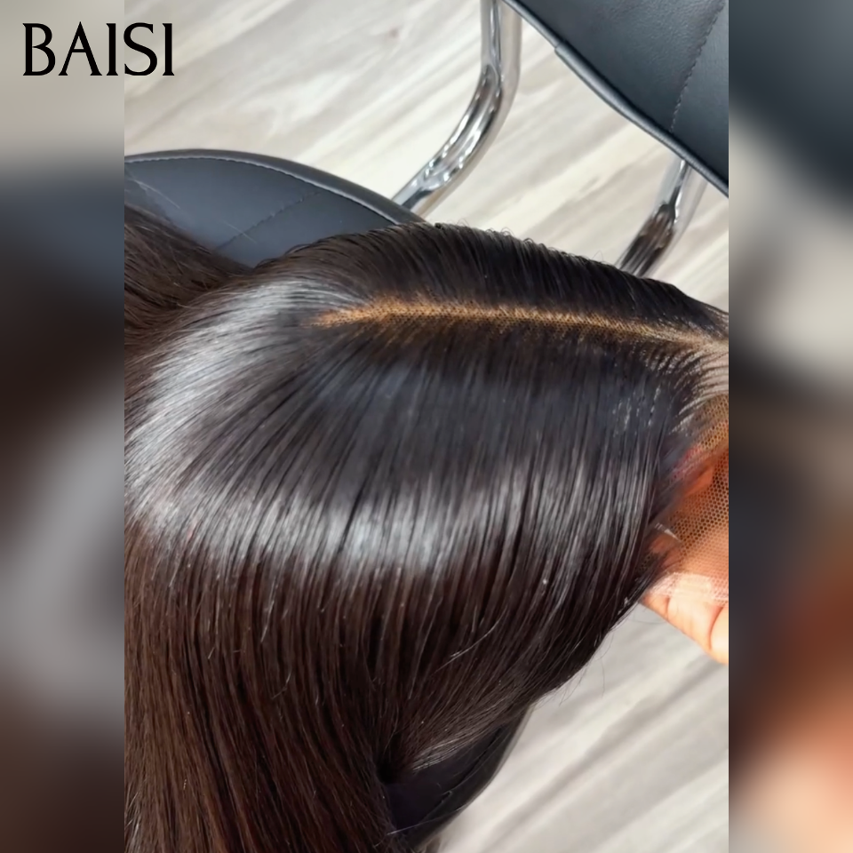 BAISI 4x4 Lace Perruque bob Lisse Noir Raw Hair 10pouces 59€ Prix Imbattable Deja En France Ou Bob Lisse Noir 12Pouces 100% Vietnam Hair TOP QUALITE en 100% Cheveux Humains