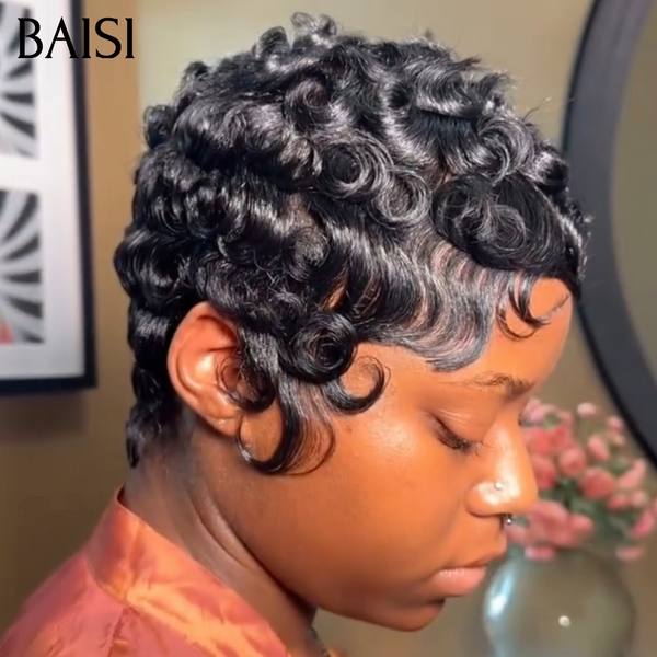 BAISI Perruque Chioma Noir 45€ ou Chioma Marron 55€ 6Pouces Qualité Impeccable Très Populaires en 100% cheveux humains