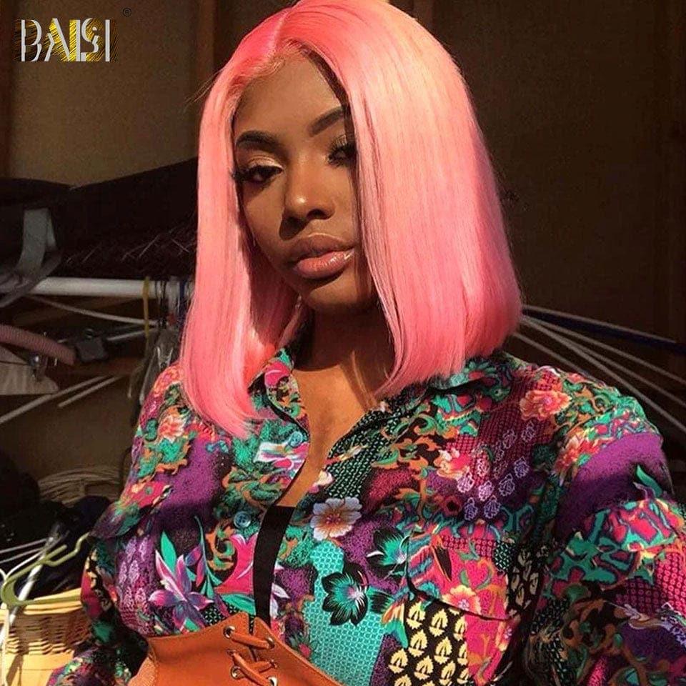 Parrucca BOB diritta con pizzo frontale 13x4 BAISI Big Promo € 90 Rosa in capelli umani al 100% D