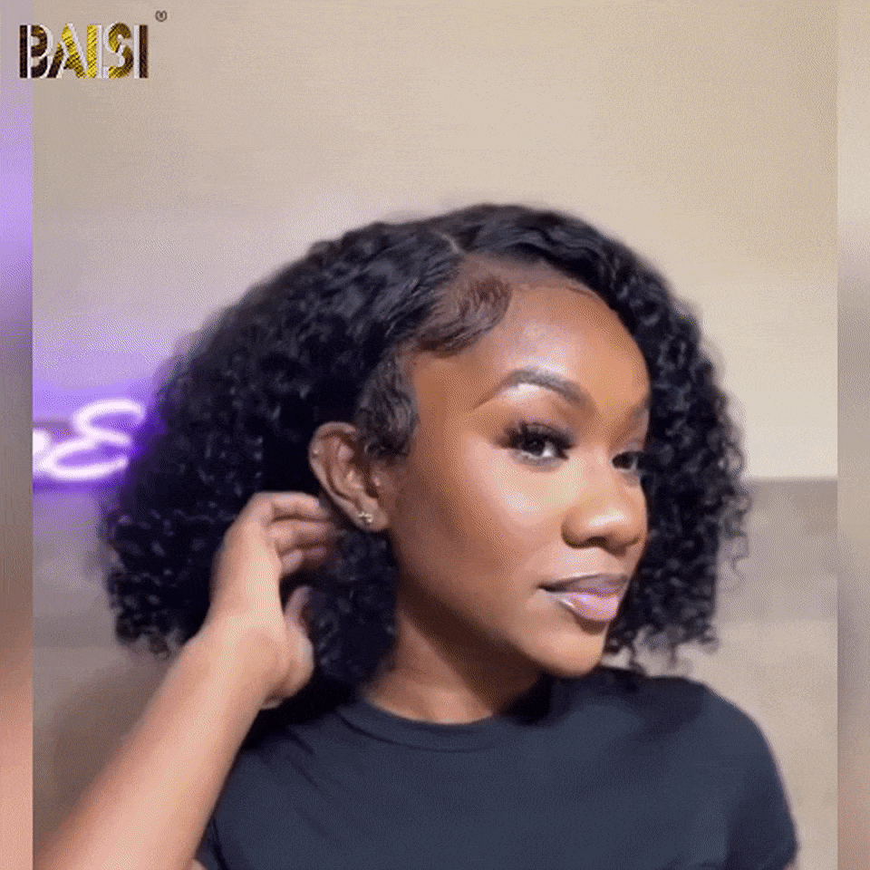 BAISI 13X4 Perruque 2 Perruques 128€ Afro Curly pour revendre 90€  Noir ou 33#  en 100% vrais cheveux humains MP50