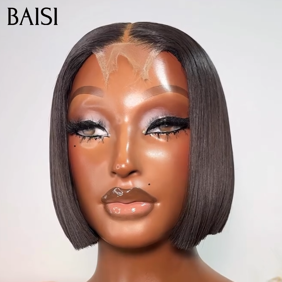 BAISI Lot de 3 perruques Vietnam Hair + Raw Hair 259€ Achetez 3 + 1 Gratuite Couleur Noir et Noir marron 1BT/4# Idéale Pour Revendre  en 100% vrais cheveux humains BS65