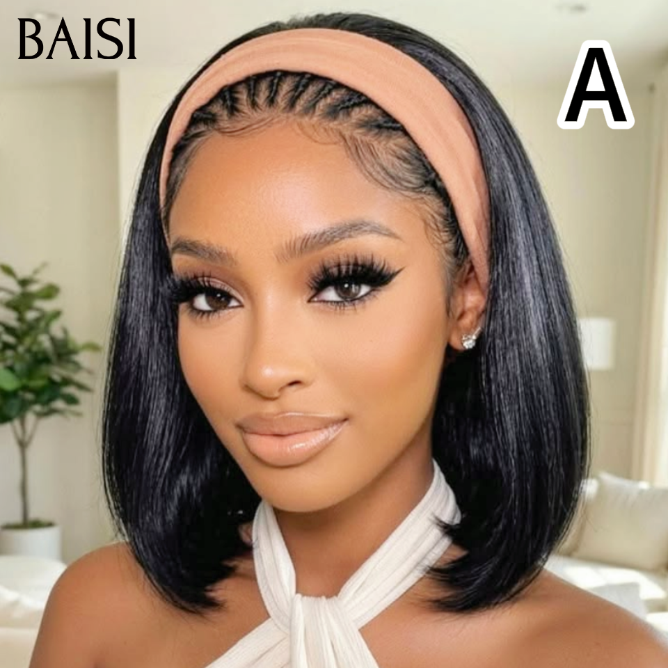 BAISI 13x4 Lace Frontal PROMO 4 Perruques ABCD Chaque Modèle Son Style Différent Look Tous les Jours  en 100%  Cheveux Humains