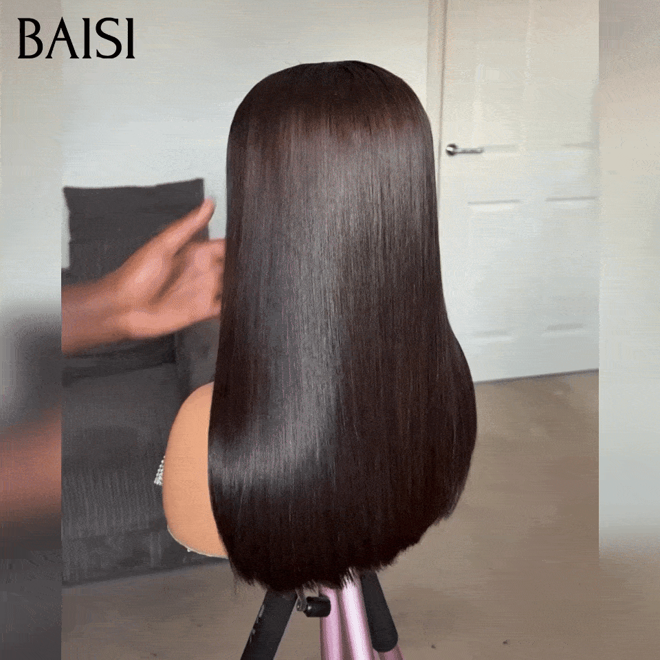 BAISI 2X6 Perruque BOB 100% Vietnam Hair SDD BONE Straight Lisse Top Qualité 250% Densité en couleur Noir Deja En France Reçu 48H TVA 0€