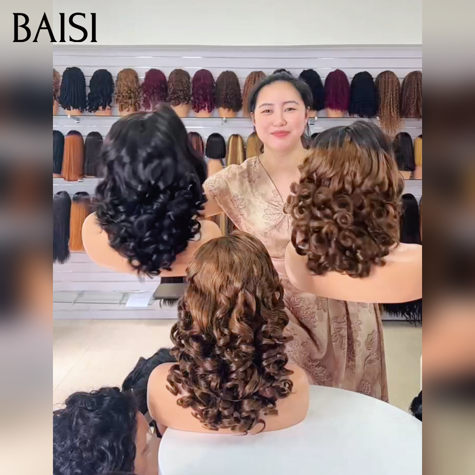 5x5 HD Lace Perruques Bouncy Curl 300% de Volume 3 Couleurs Disponible ou 4x4 Lace 14 Pouces Bouncy en marron 119€ Pas Chèr Très Bonne Qualité en 100% Cheveux Humains
