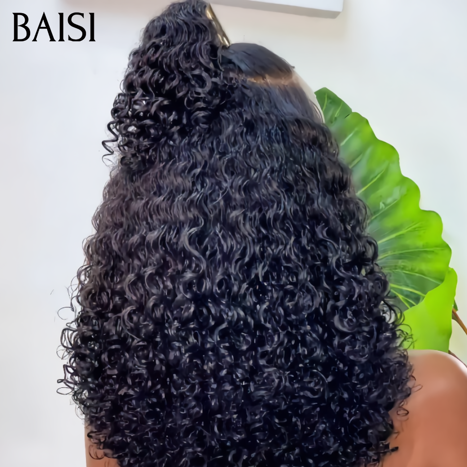 BAISI 13x4 Lace Perruque Coiffée Curly Wave Bouclée 20Pouces Disponible en Vietnam Hair Ou Raw Hair Top Qualité en 100% Cheveux humains