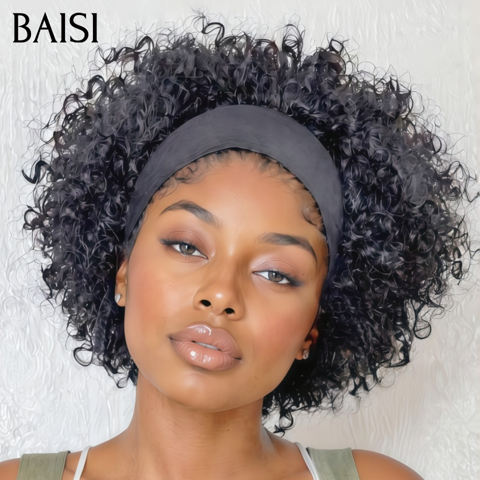 BAISI Lot de 2 perruques avec bandeau noir 1B# + 2x6 Lace Bob Vietnam hair rouge 99J#  10 Pouces 139€ Seulement Prix pas Chèr Très Bonne Qualité en  100% Cheveux Humains