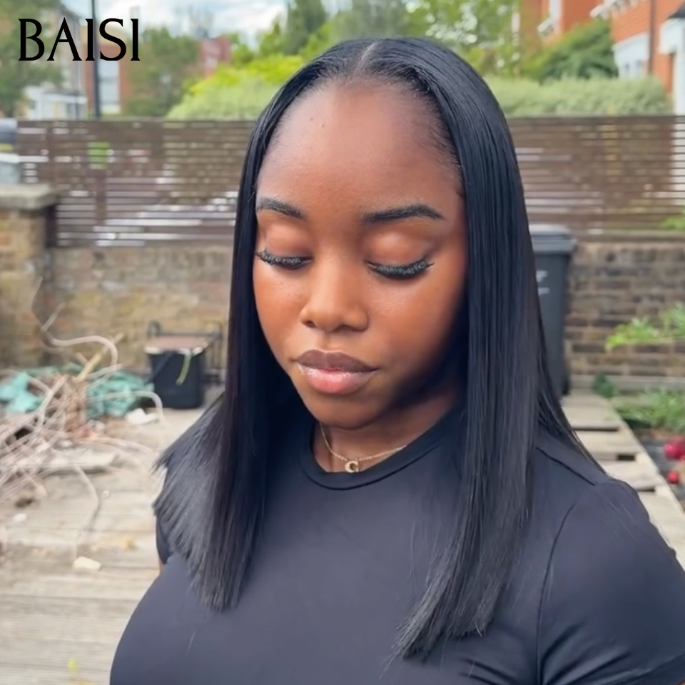 BAISI 2x6 Lace Perruque Bob Lisse 100% Vietnam hair  12Pouces  99€ Top Qualité SDD Bone Straight en 100% Cheveux Humains