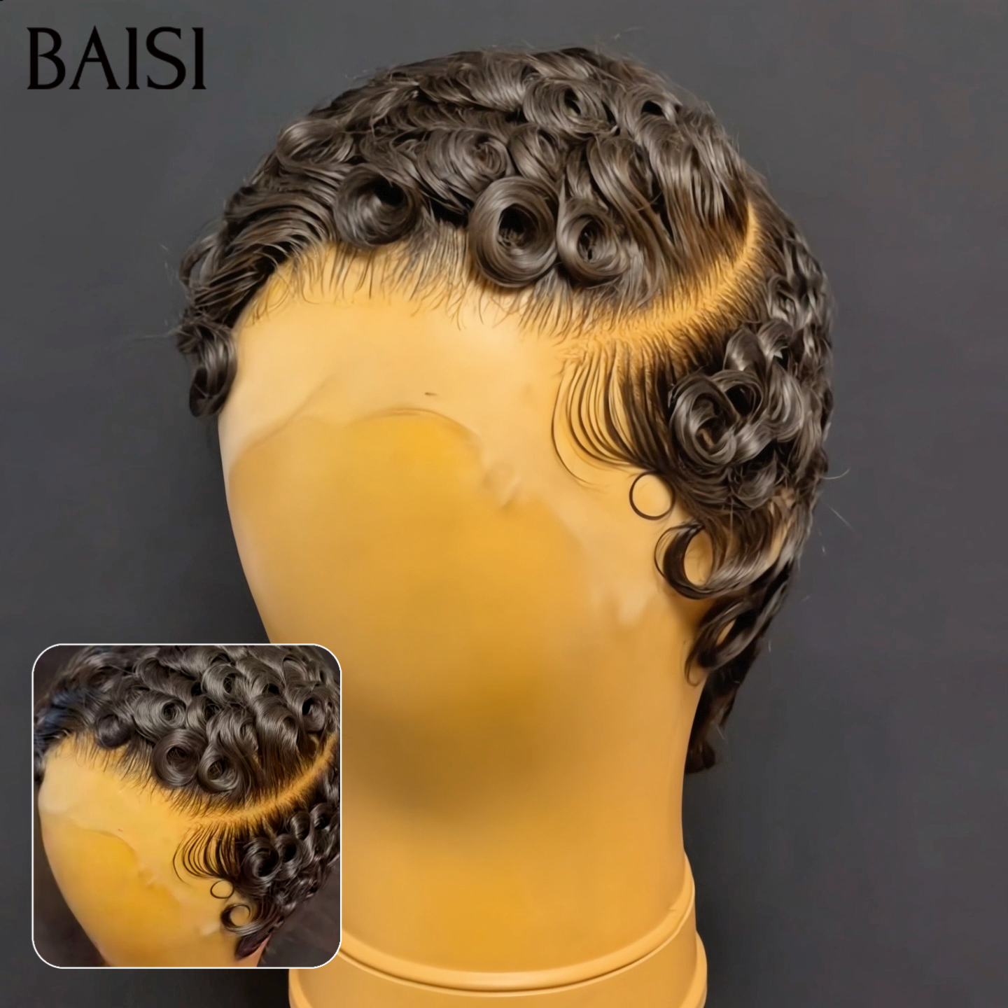 BAISI Lot de 4 Quatre Perruques Facile à Revendre en France Modèles Mélangées En 100% Cheveux humains Reçu 48H TVA 0€