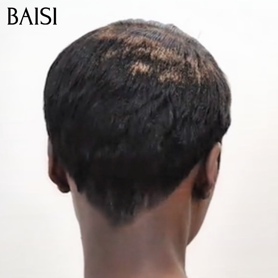 BAISI  Perruque Full Lace Pixie Lisse Noir 129€ Ultra Confortable et Contre Chaleur Ou Perruque BOB kinky curly Bandeau Frisée Curly Fabriquée A La Machine sans lace sans colle 75€  En 100% Cheveux Humains