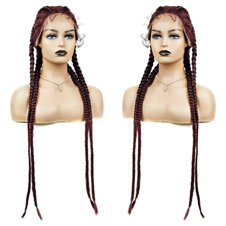BAISI Lot De 5 Perruques de Natte Abordable 374 Euro En 100% Cheveux Synthetique