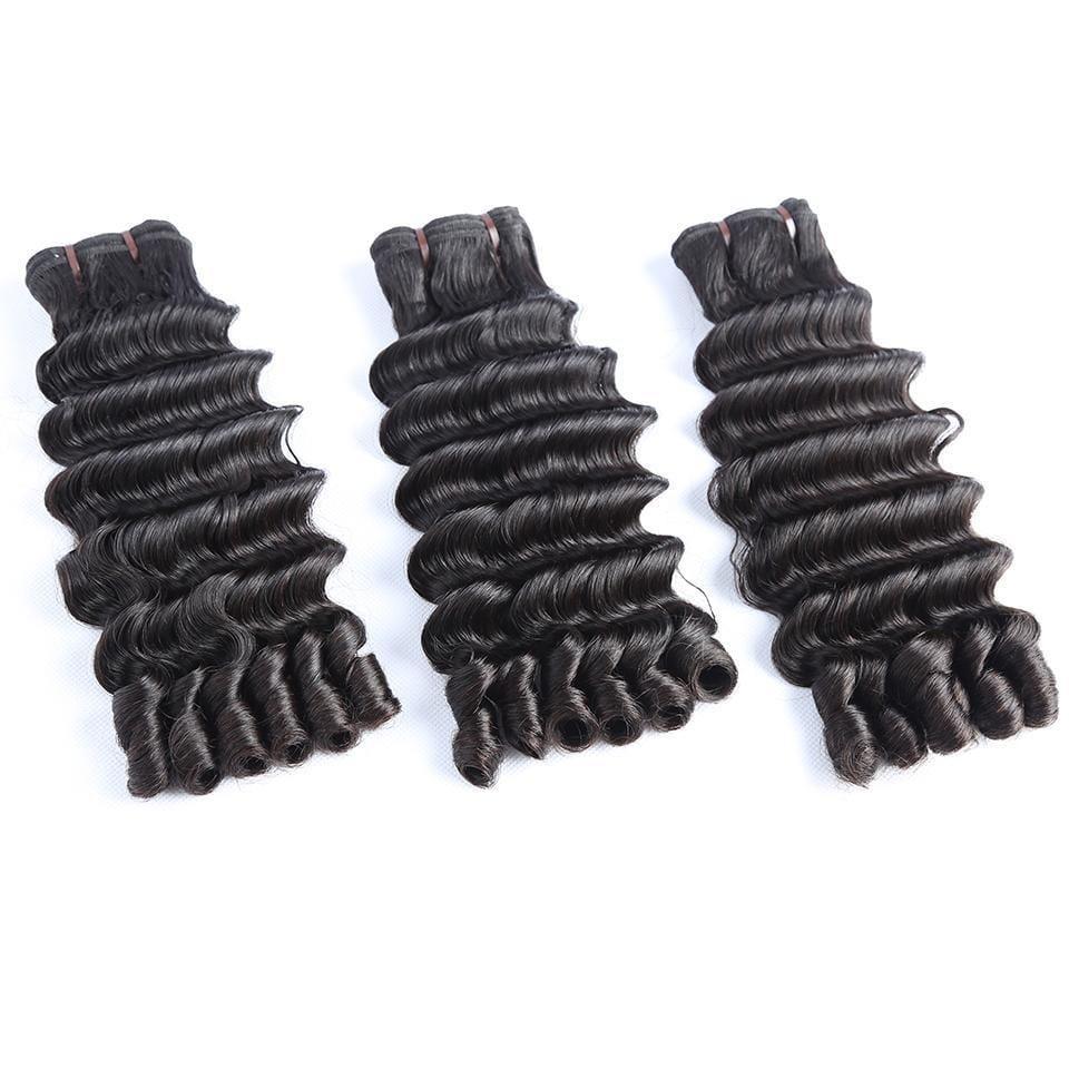 BAISI 15A Grade 3 Boules de Tissages Cheveux Vierges 100% Vietename Hair Double Drawn Fumi Hair Fumi Deep