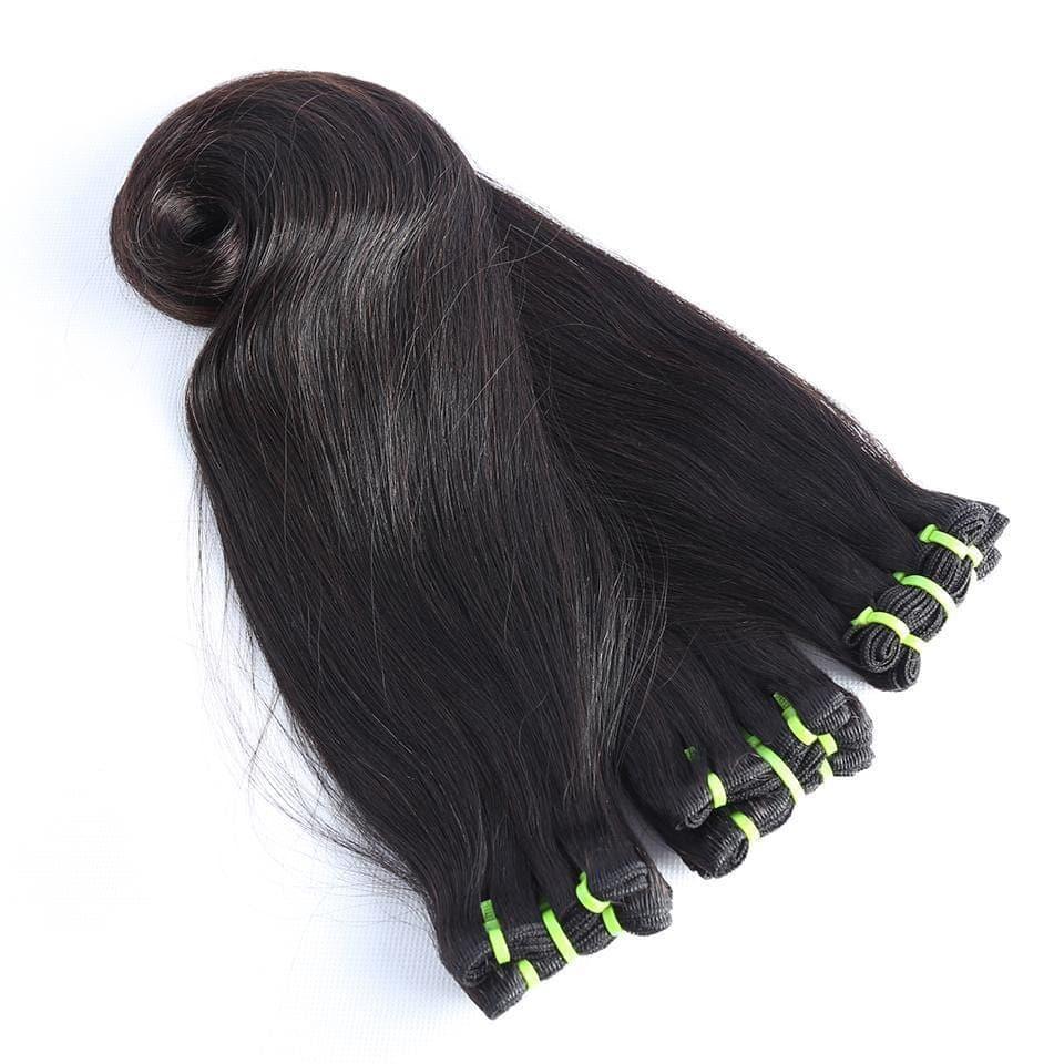 BAISI 15A Grade 3 Boules de Tissages Cheveux Vierges 100% Vietename Hair Double Drawn Fumi Hair hook straight Lisse