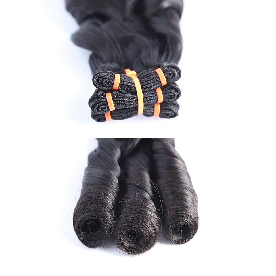 BAISI 15A Grade 3 Boules de Tissages Cheveux Vierges 100% Vietename Hair Double Drawn Fumi Hair Spring Curly