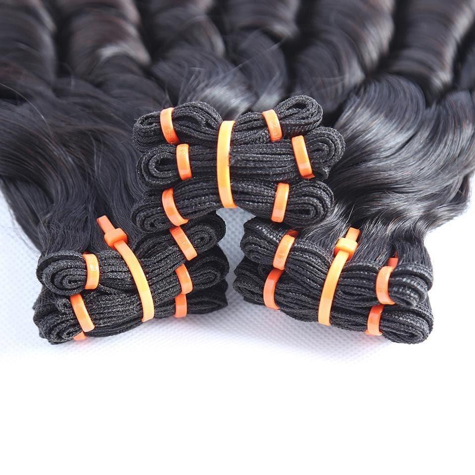 BAISI 15A Grade 3 Boules de Tissages Cheveux Vierges 100% Vietename Hair Double Drawn Fumi Hair Spring Curly