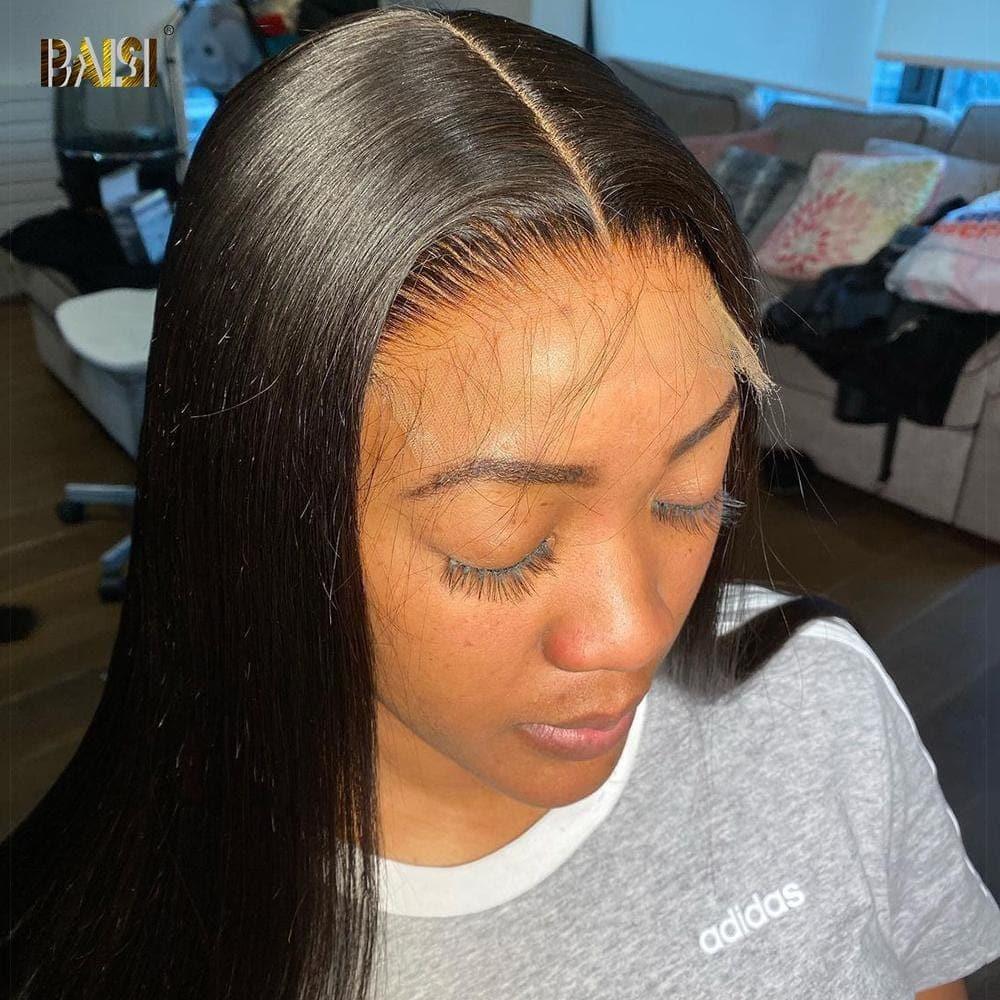 BAISI Peruca Closure HD 4*4 em 100% Cabelo Humano