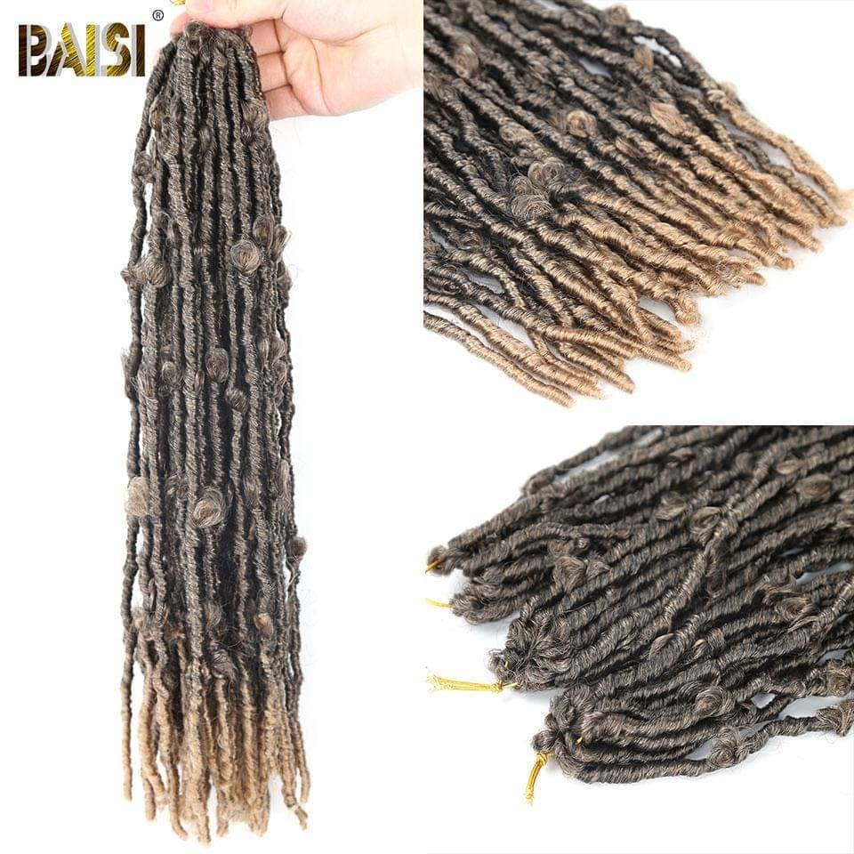 BAISI Trança Passion Twist Natte Butterfly Locs Cabelo Crochet em 100% Cabelo Sintético
