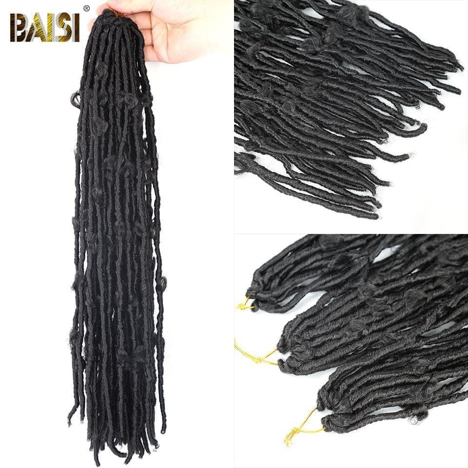 BAISI Trança Passion Twist Natte Butterfly Locs Cabelo Crochet em 100% Cabelo Sintético