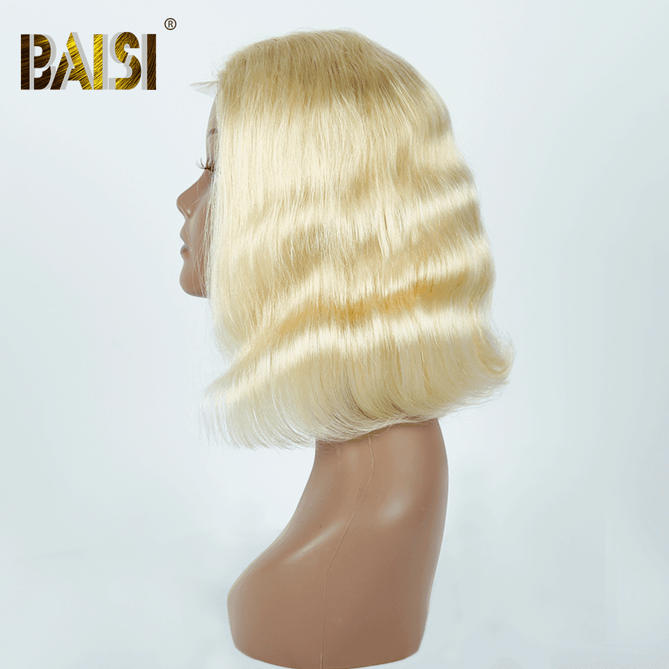 BAISI  #613 Couleur 4X4 Lace Closure Perruques Blonde 180% Densité Body Wave&Lisse