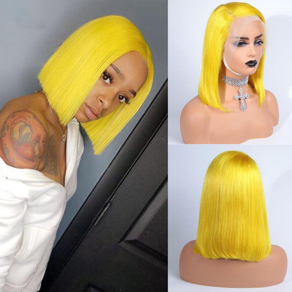 BAISI Perruque Carrée Coloréé Personnalisée En 100% Cheveux Naturels