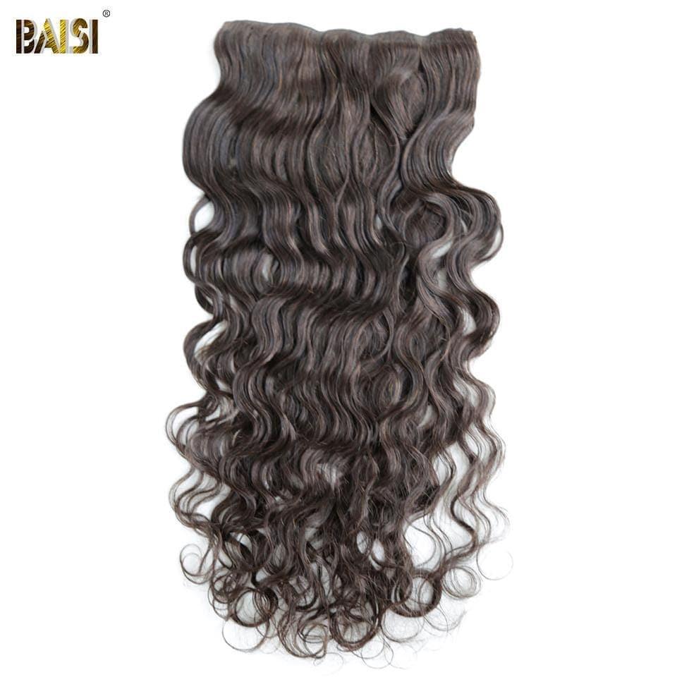 BAISI Extensions À Clips #2 Body Wave En 100% Cheveux Humains 8 Pièces et 120G Par Lot