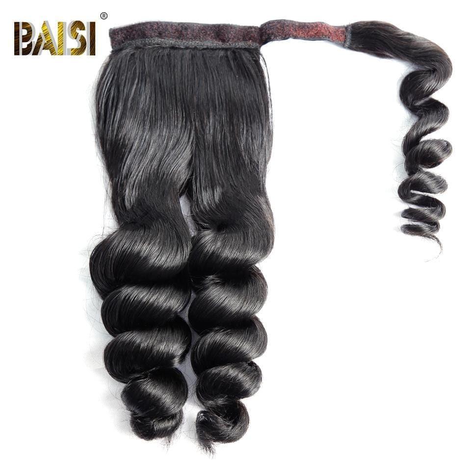 BAISI Queue De Cheval  Loose Wave En 100% Cheveux Naturels