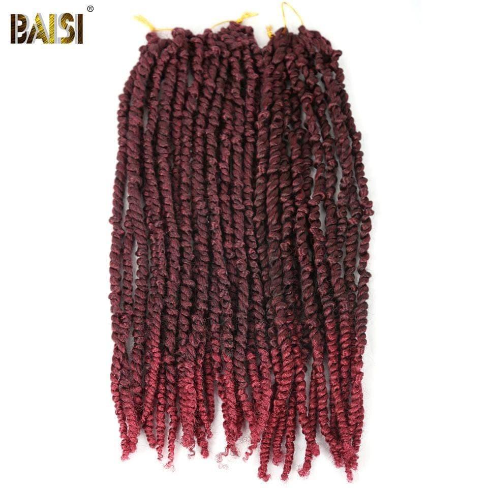 BAISI Bomb Twist Braid Natte Cheveux Crochet  En 100% Cheveux Synthétique