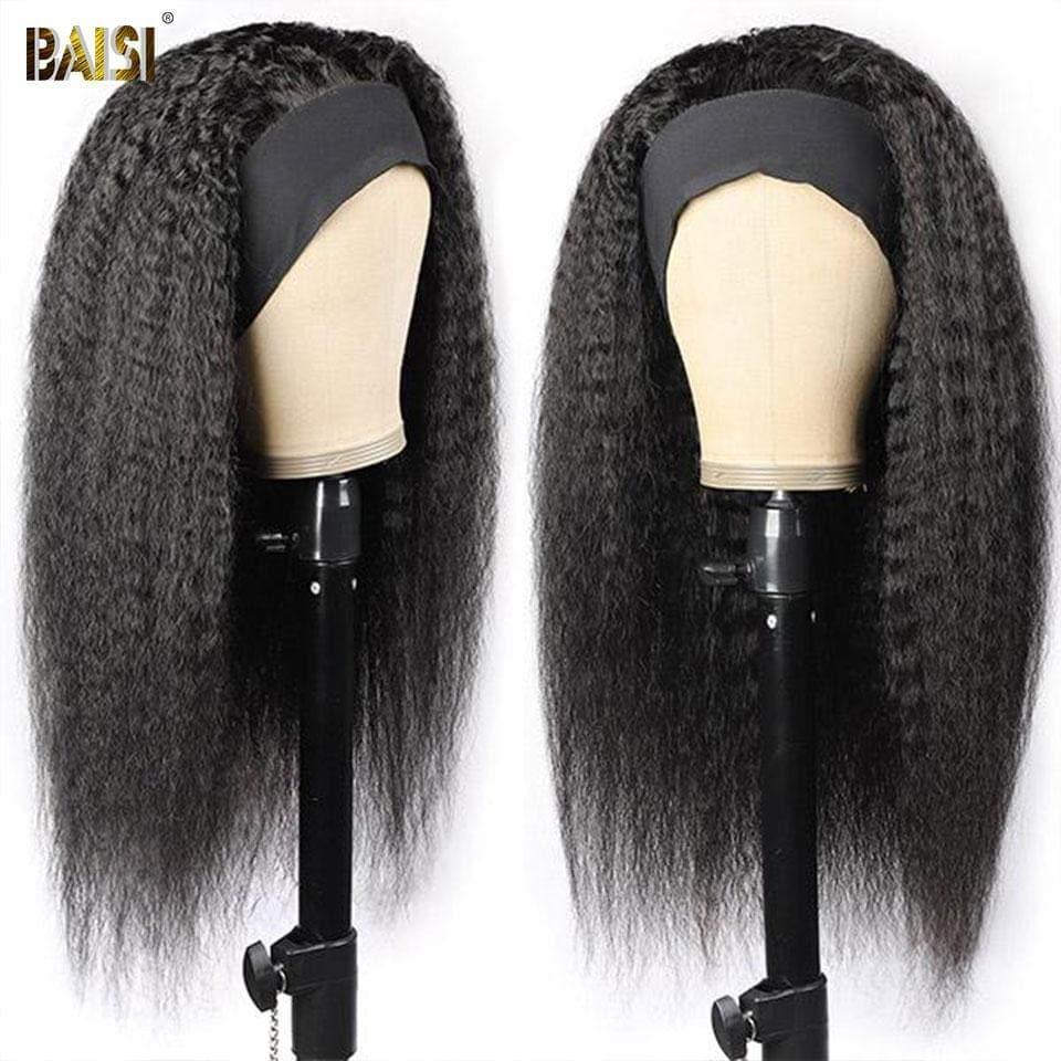 BAISI Perruque Bandeau Frisée Kinky Straight Fabriquée A La Machine