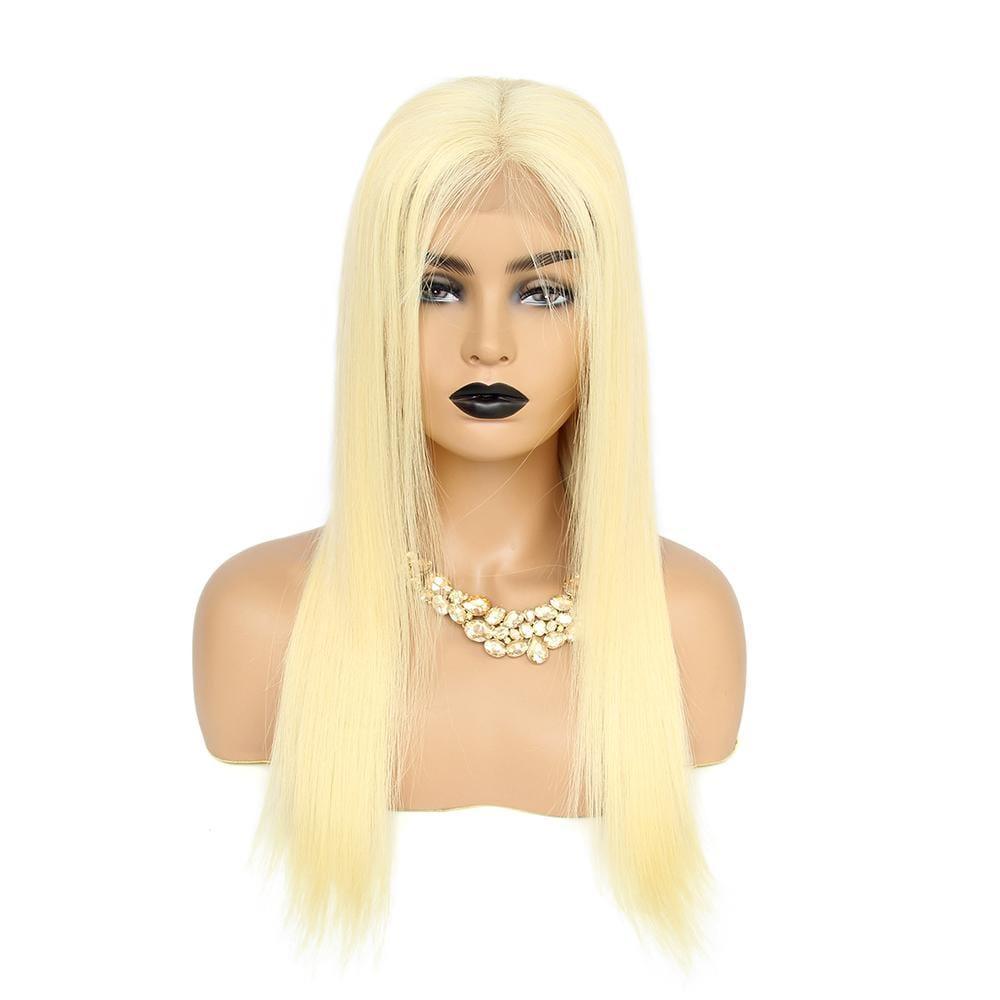 BAISI 4*4 #613 & Preto Natural Peruca Lace Closure em 100% cabelo humano 200% densidade