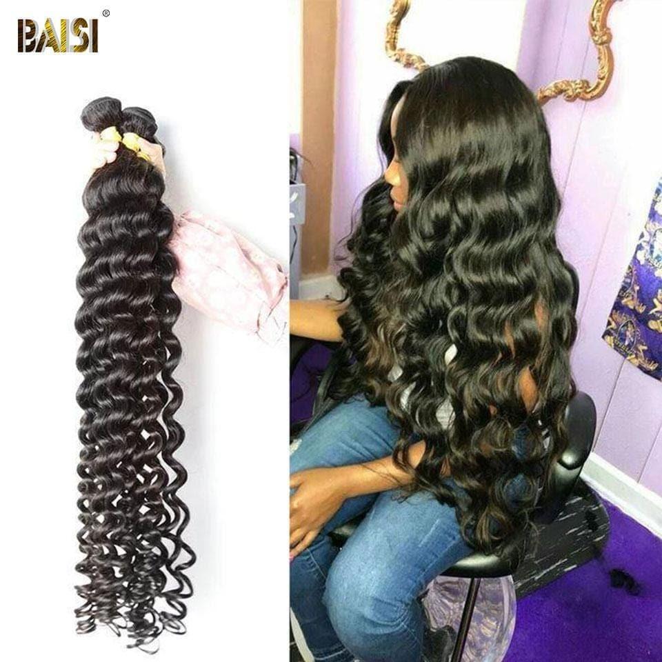 BAISI Sexy Cheveux Longues En 100% Cheveux Humains Natural Wave