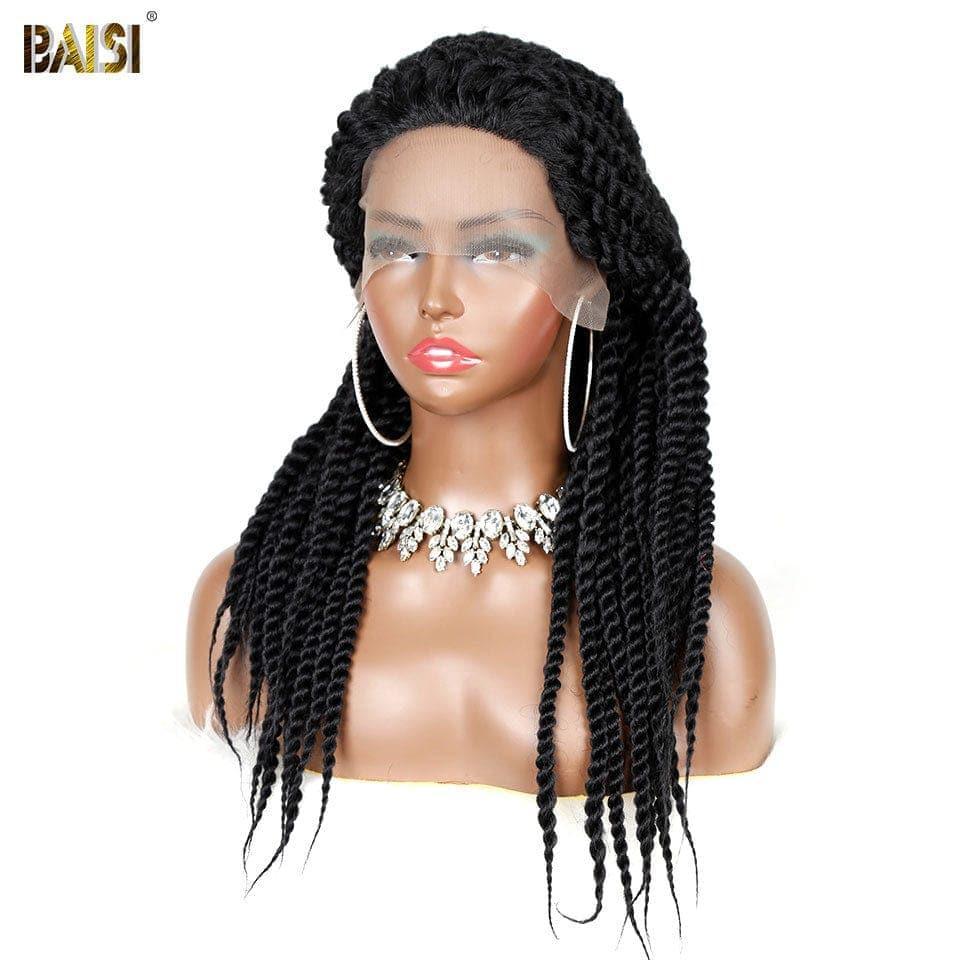 BAISI Lot De 5 Perruques de Natte Abordable 374 Euro En 100% Cheveux Synthetique