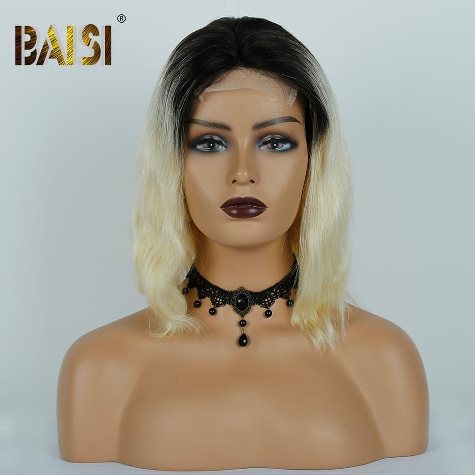 BAISI  4X4 Lace Closure Perruques #1B613 180% Densité Body Wave&Lisse