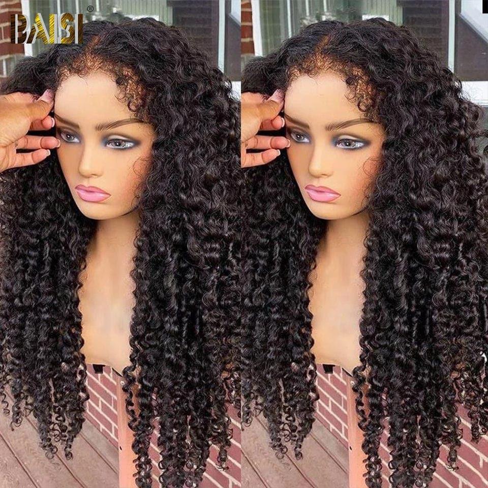 BAISI Acquista almeno 2 parrucche al prezzo di fabbrica fornitore 13X4 HD lace frontal parrucca Kinky Curly di alta qualità con Baby Hair naturale in 100% capelli umani veri (non serve codice)