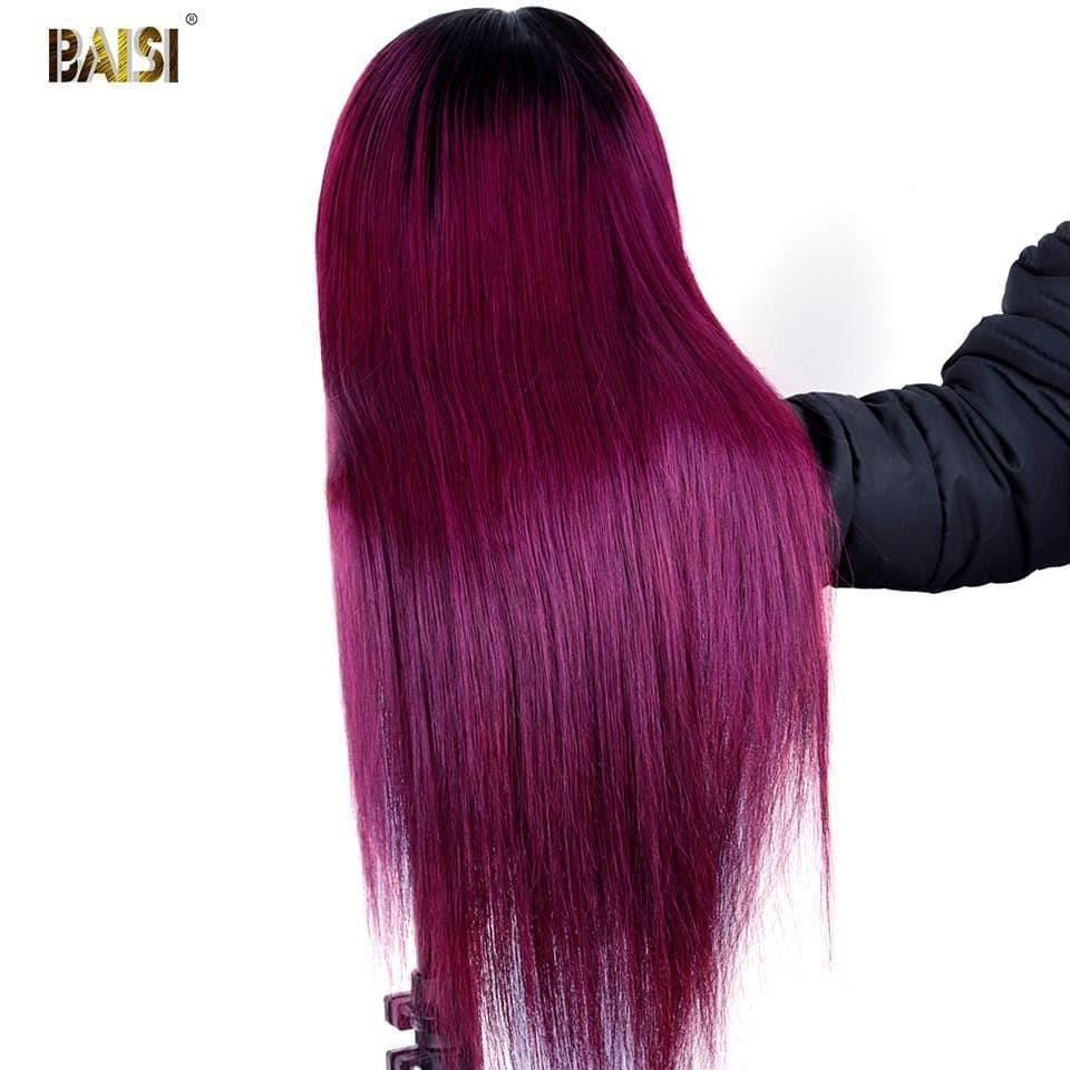 BAISI Perruque Lisse Rose Fushia