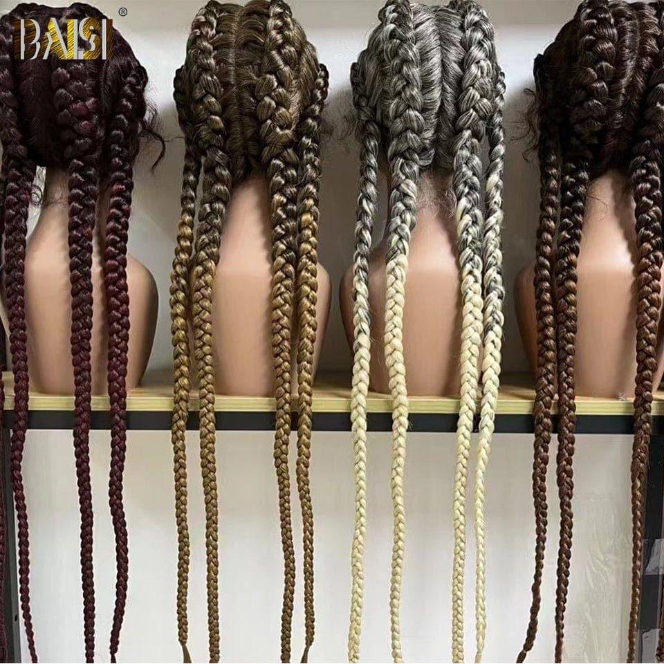 BAISI NATTES DE 30 POUCES EN 100% Cheveux synthétiques