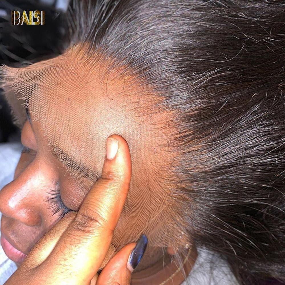 BAISI 13*4 HD Frontal Closure Perruque En Cheveux Humains
