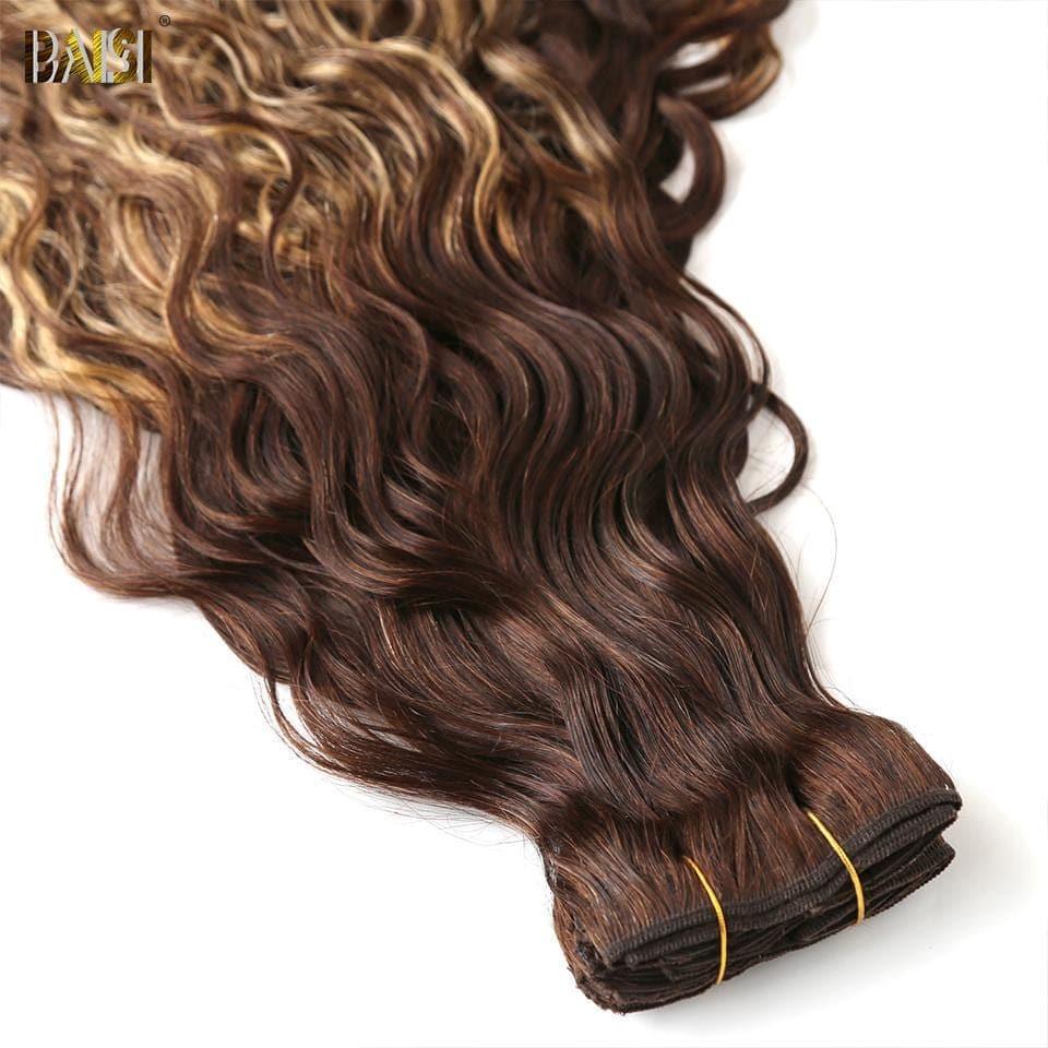 BAISI Extensions À Clips F#4-4#-27 Body Wave En 100% Cheveux Humains 8 Pièces et 120G Par Lot